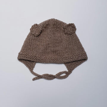 Baby Bear Knit Bonnet 0-12m