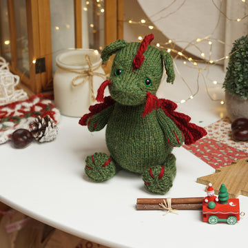 Knitted DRAGON pattern