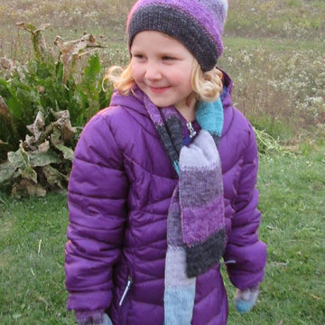 Scrappy Stripey Sock Yarn Scarf