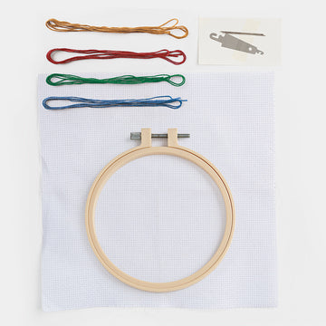 Simply Make Gingerbread Cross Stitch Kit - 20x15x10cm
