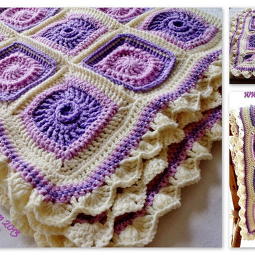 Crochet Blanket JAZZY UK