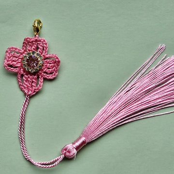 Pink Cross keychain pattern