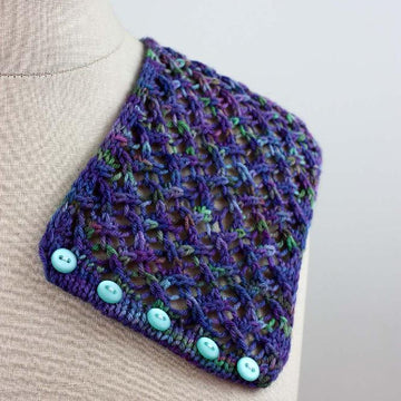 Zelda Lace Neckwarmer Knitting Pattern