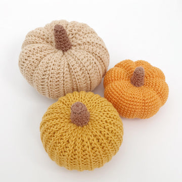 Crochet pumpkins pattern Halloween decor Amigurumi pattern decorations