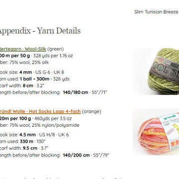 Slim Tunisian Breeze Scarf