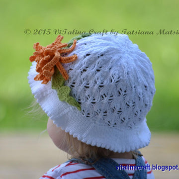 Aster Flower Panama Hat