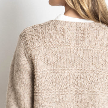 Pemberton Pullover in Blue Sky Fibers Woolstok - 202020 - Downloadable PDF
