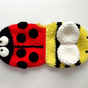 Reversible Bee / Ladybug Plush Toy Crochet Pattern