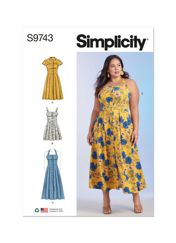 Simplicity Women's Dresses S9743 - Sewing Pattern