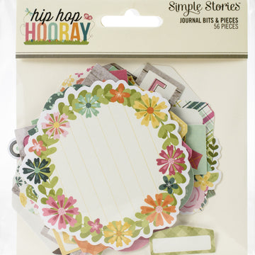 Simple Stories Hip Hop Hooray Bits & Pieces Die-Cuts 56/Pkg - Journal