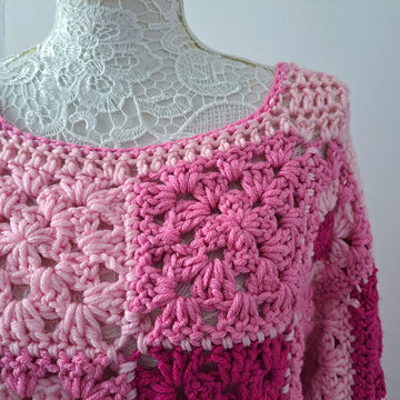 Crochet Granny Square Sweater Pattern