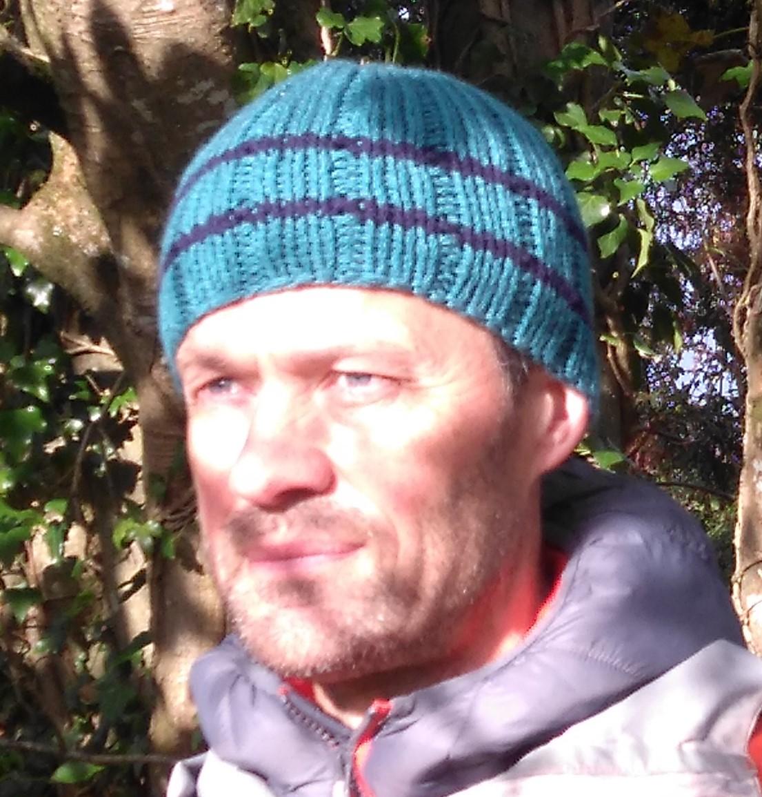 Men's hats cables and stripes