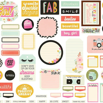 Simple Stories Kate & Ash Bits & Pieces Die-Cuts 57/Pkg - Journal