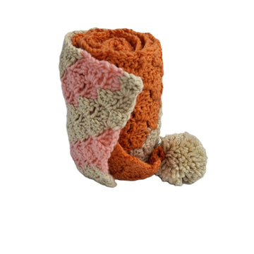 Orange Dog Scarf C2C