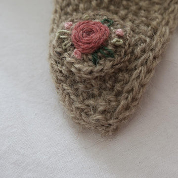 Happy Teddy Scarf + crochet applique