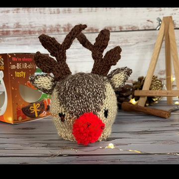 Rudolph Inspired Chocolate Orange Cover Knitting Pattern