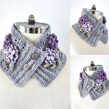 Floral Petunia Lace Scarf