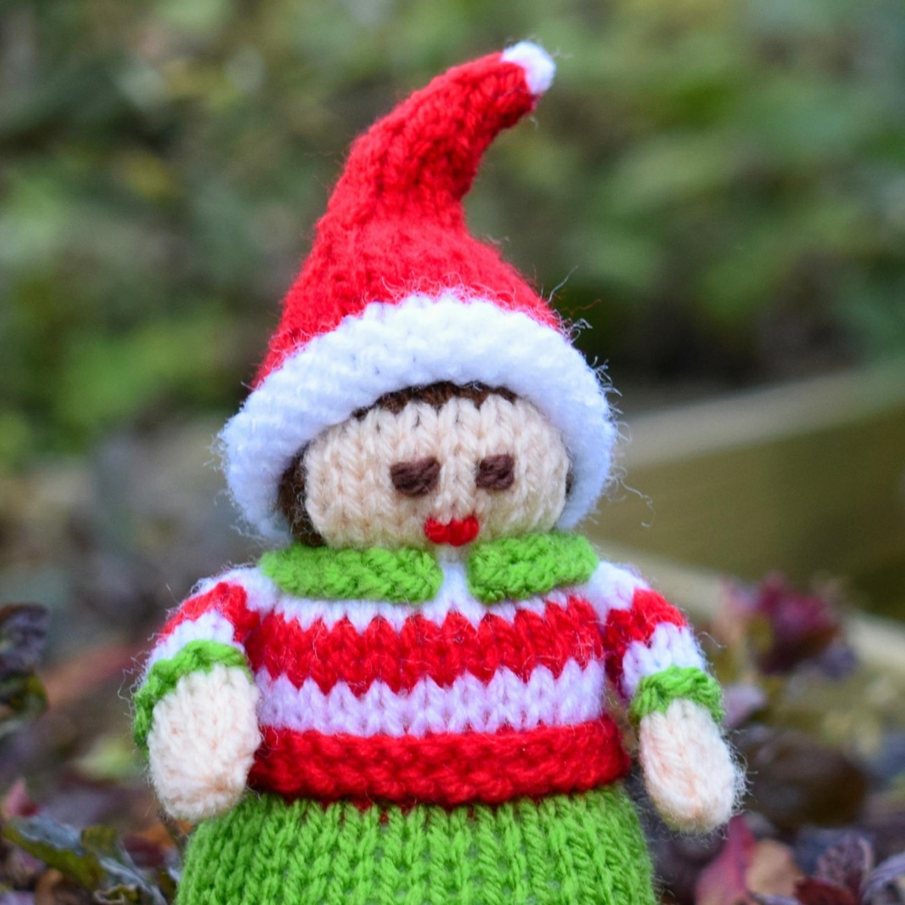 Christmas Elf Doll Knitting Pattern - Toy Knitting Pattern