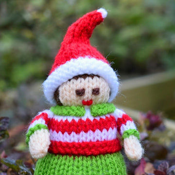 Christmas Elf Doll Knitting Pattern - Toy Knitting Pattern