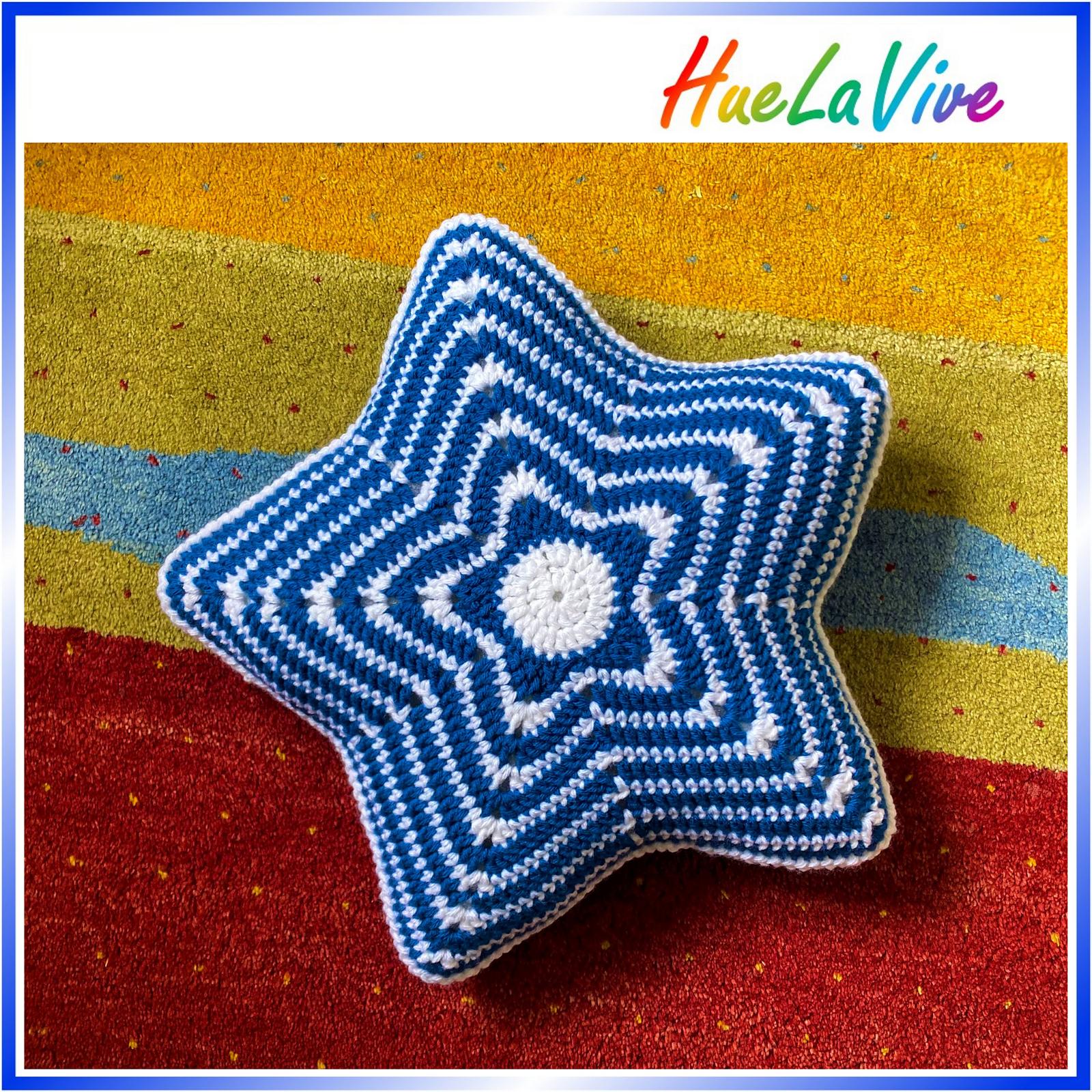 Large Star Cushion by HueLaVive