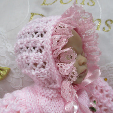 Dolls clothes knitting pattern 10 inch tall matinee Coat leggings, Bonnet and shoes