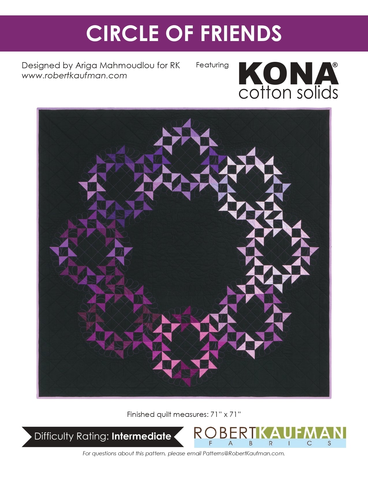Robert Kaufman Circle of Friends - Downloadable PDF