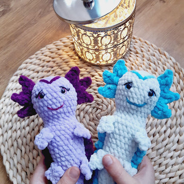 Axolotl Crochet PATTERN, Amigurumi crochet pattern, amigurumi axolotl, crochet axolotl, crochet plush animals