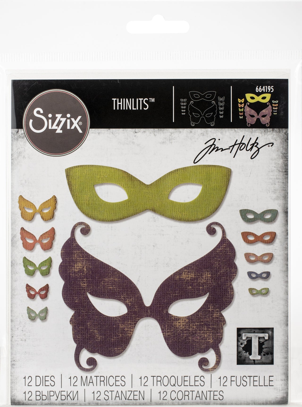Sizzix Thinlits Dies By Tim Holtz - Masquerade