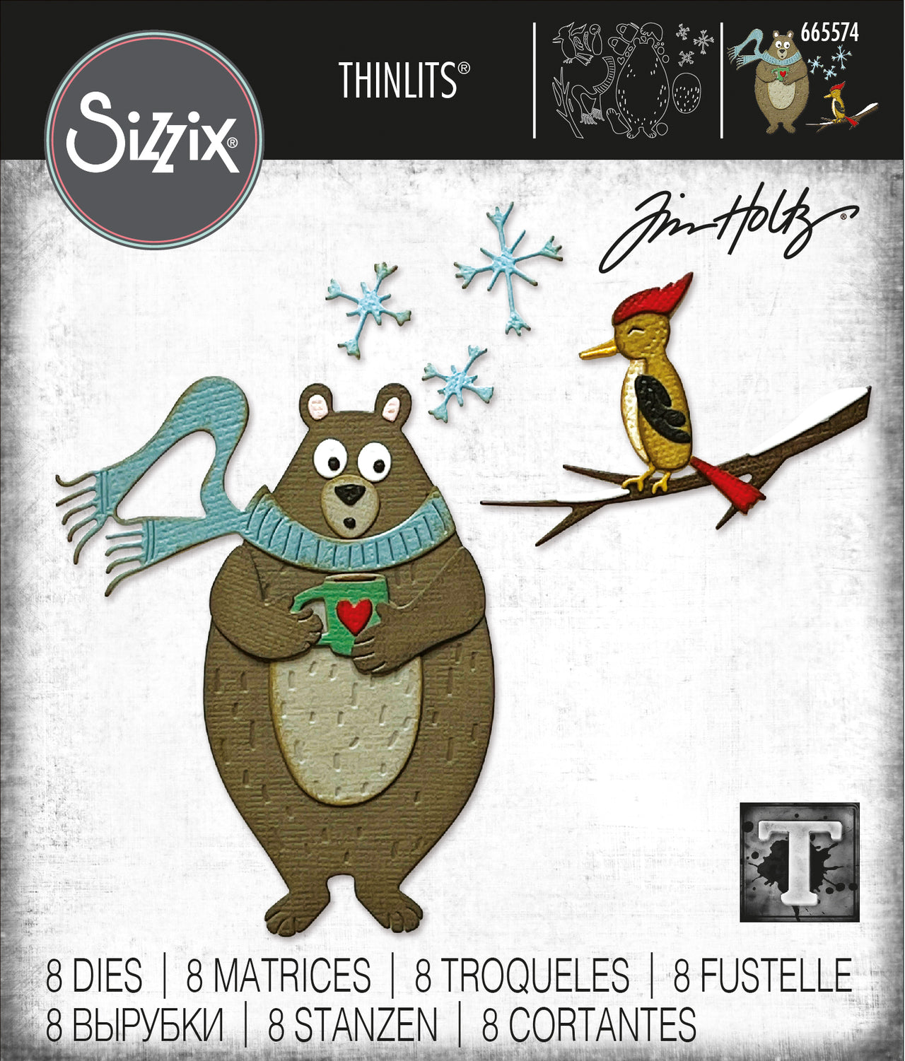 Sizzix Thinlits Die Set 8PK - Cozy Winter