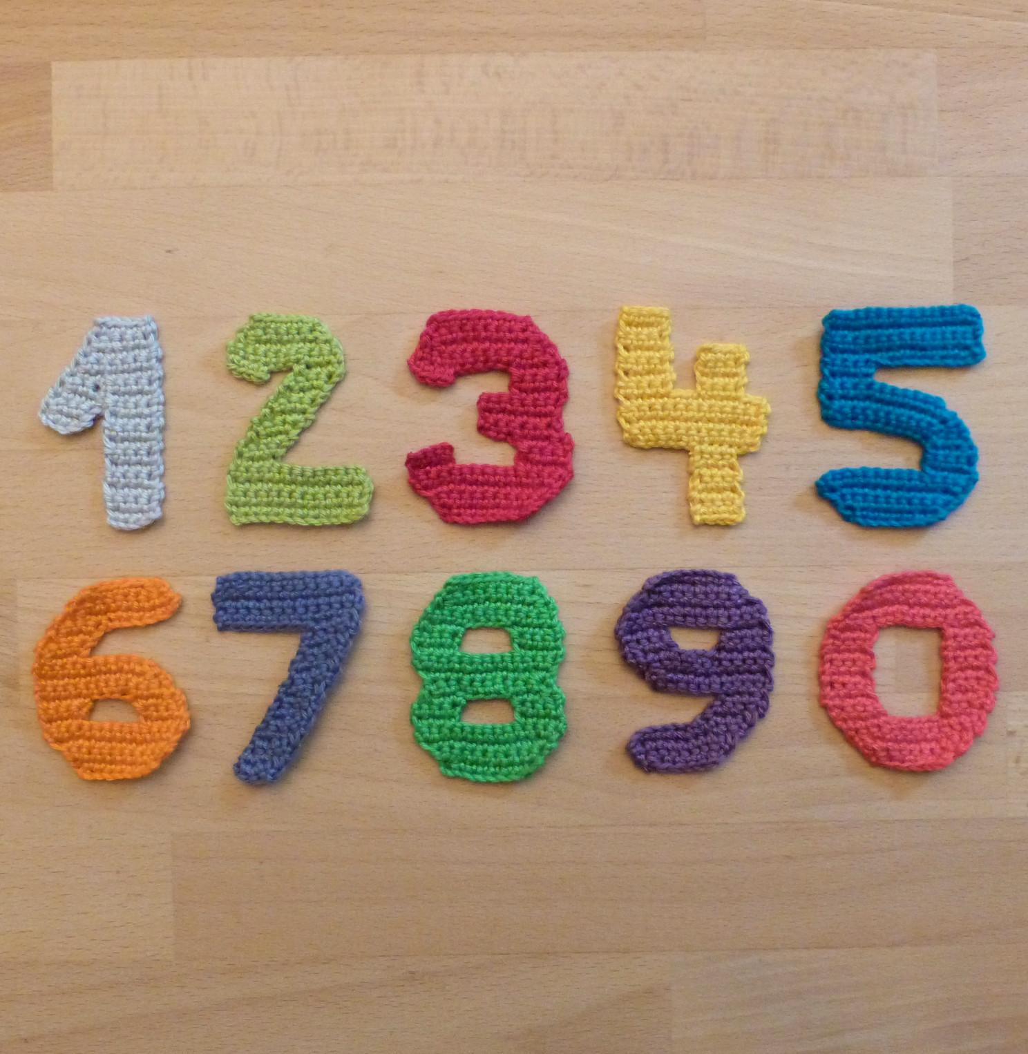 Numbers crochet pattern