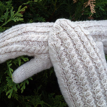 Twisted Trails Cabled Mittens