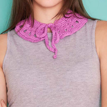 "Autumn Eve Collar" - Accessory Crochet Pattern in Paintbox Yarns Cotton DK