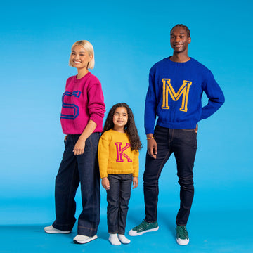 Women's Alphabet Sweater - Free Jumper Knitting Pattern for Women in Paintbox Yarns  Simply Aran