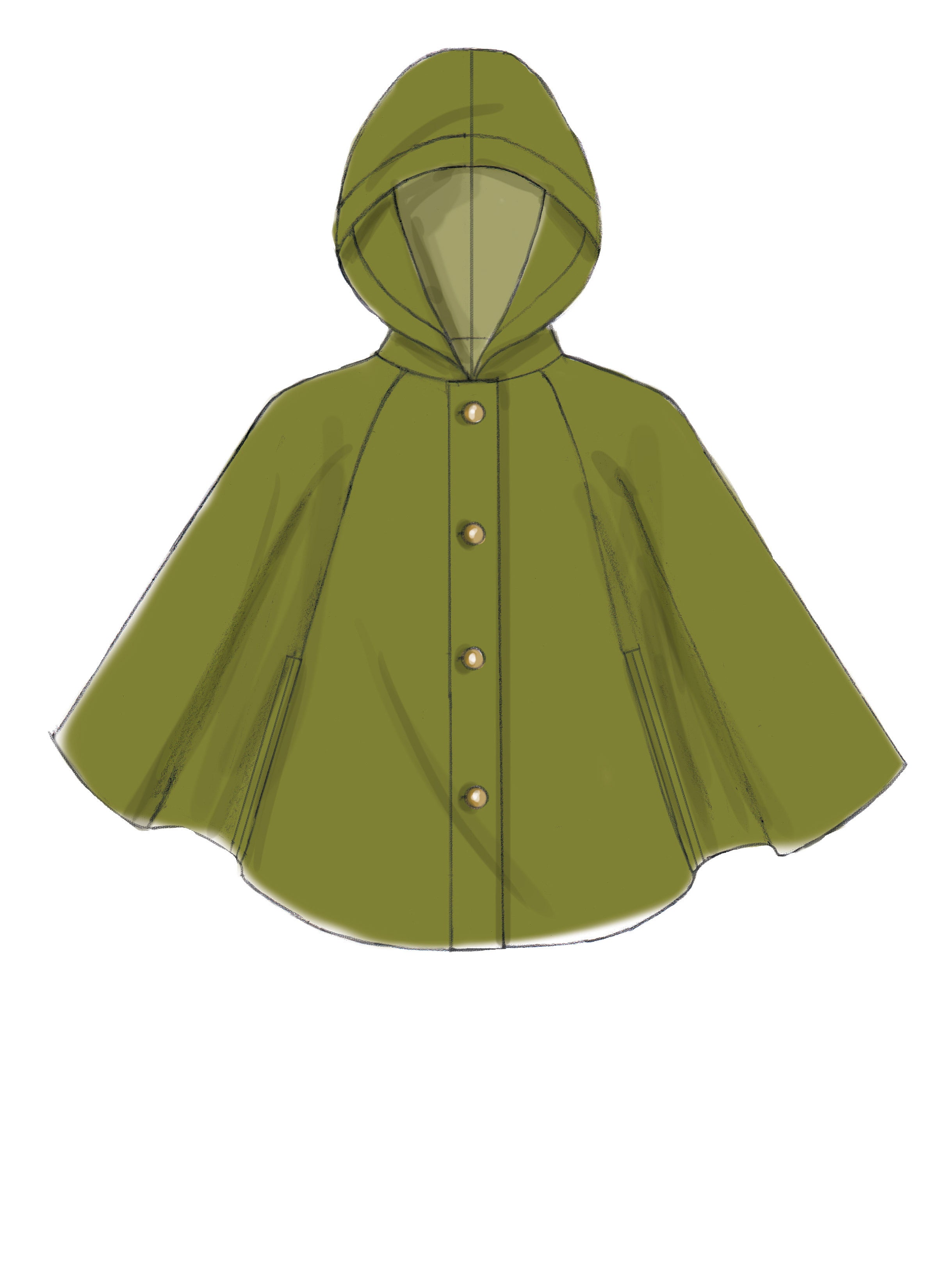 McCall's Misses' Hooded, Collared or Collarless Capes M7477 - Sewing Pattern