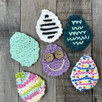 Eggtastic Dishcloth Canvas (Garter Version)