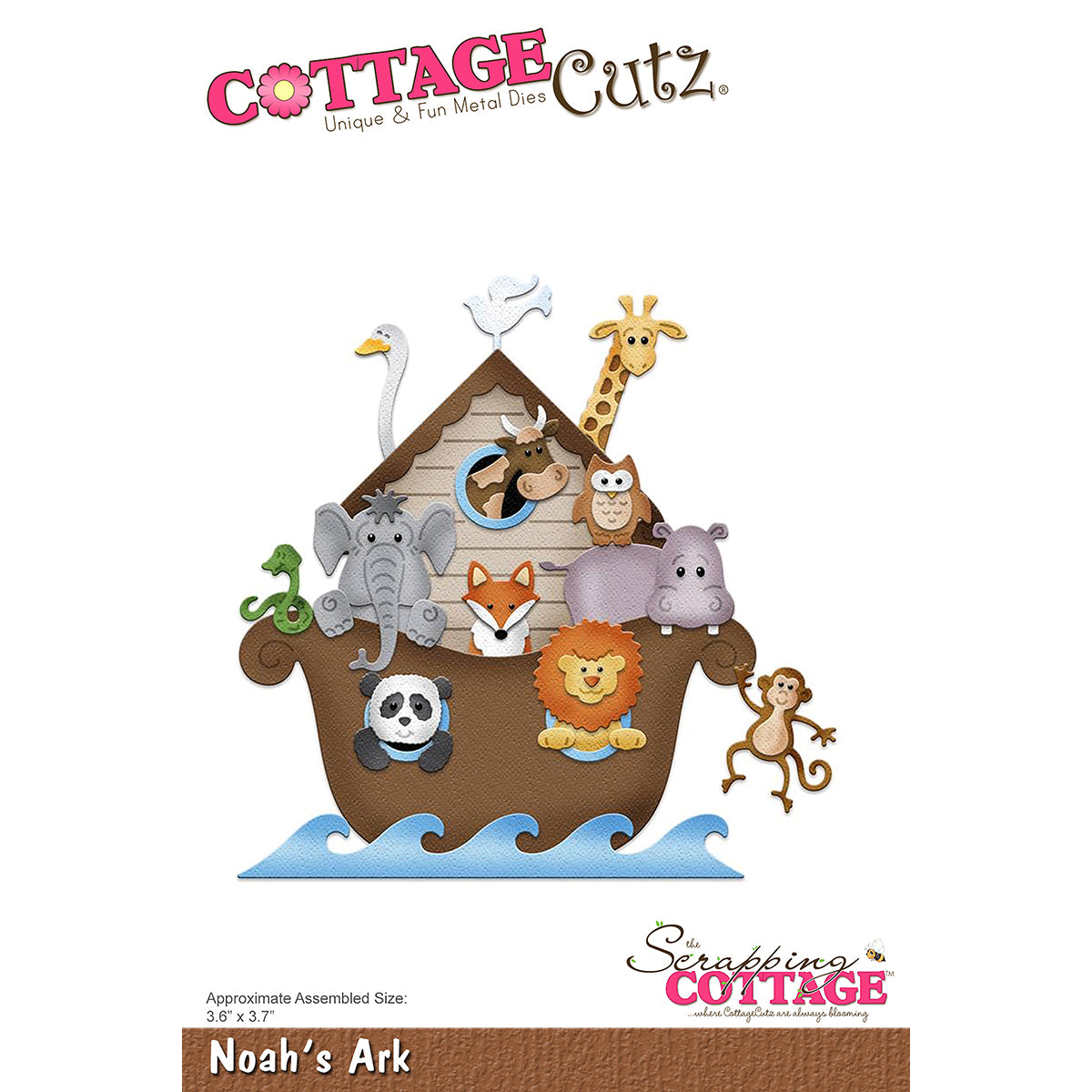 CottageCutz Dies - Noah's Ark 3.6"X3.7"