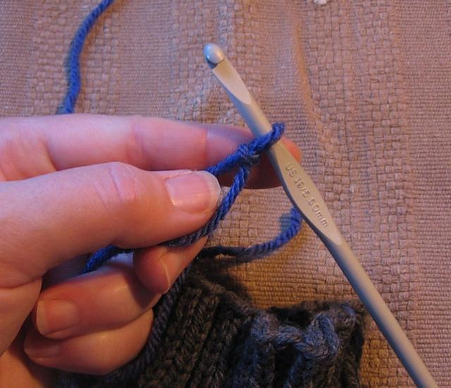 SC Single Crochet Chain Edge Tutorial