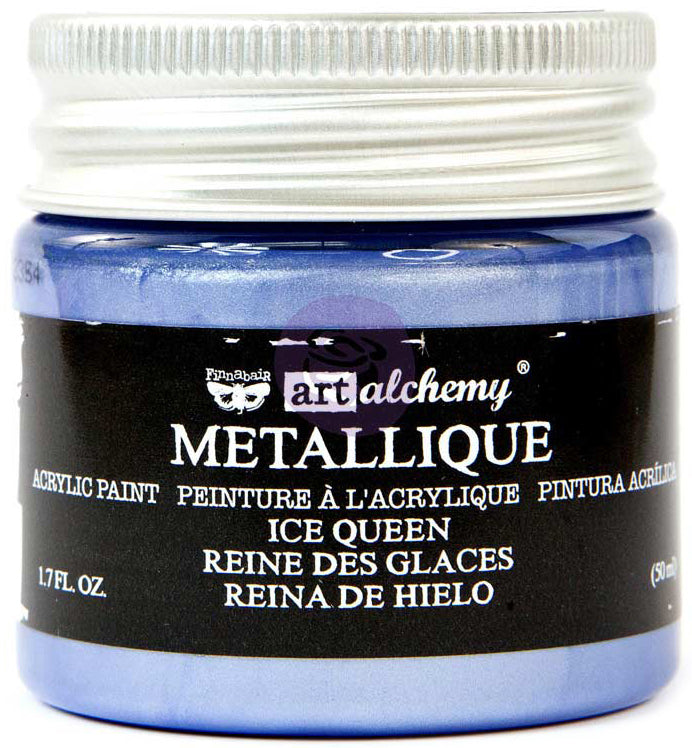 Prima Marketing Finnabair Art Alchemy Acrylic Paint 1.7 Fluid Ounces - Metallique Ice Queen