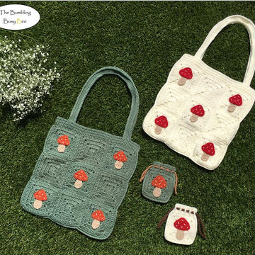 MUSHROOM TOTE BAG and Pouch