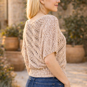 Crochet Pattern Summer Sweater HELIX #1 | Sideways Crochet Pullover | Women's Top PDF