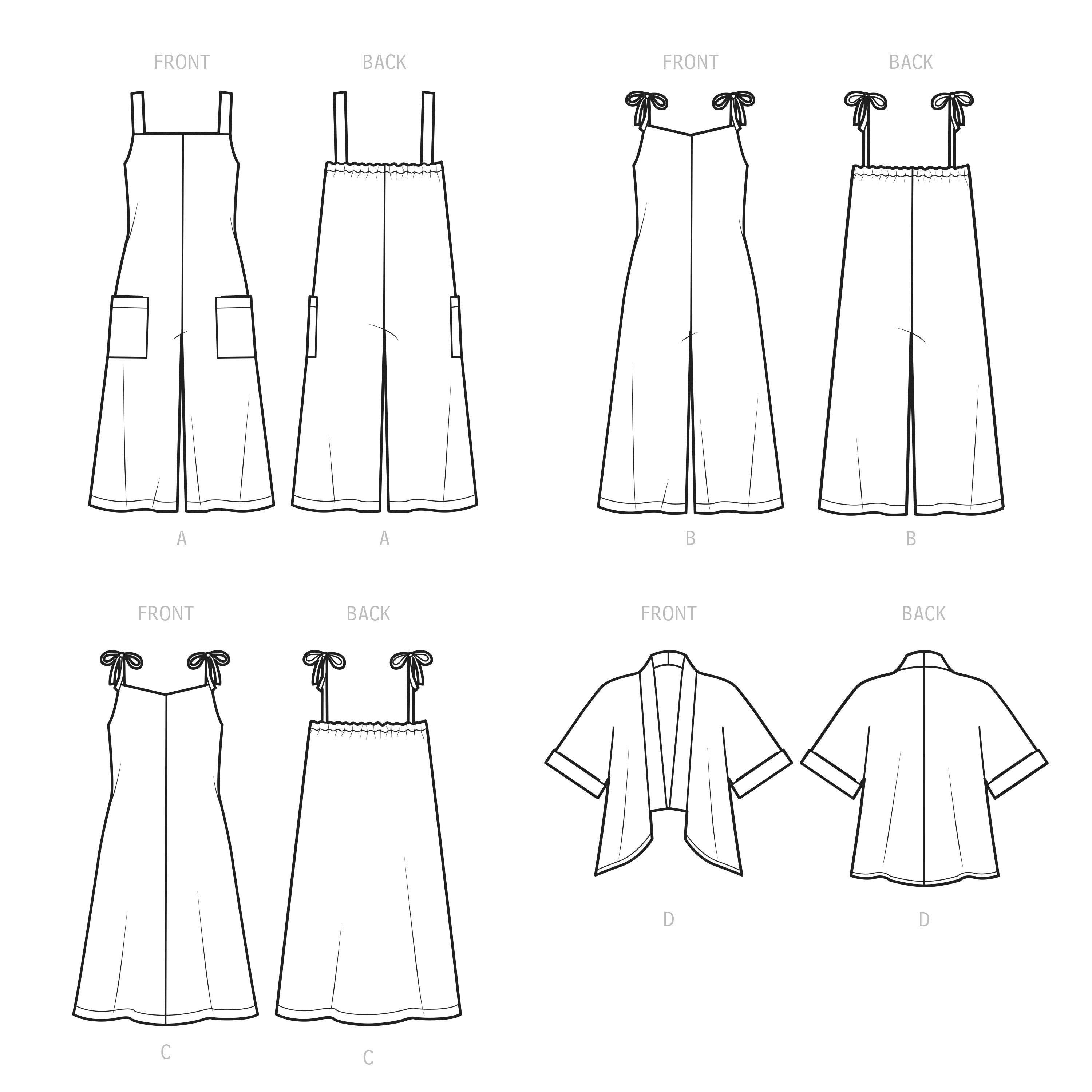 Simplicity Misses' Jumpsuits, Dress and Jacket S9541 - Sewing Pattern