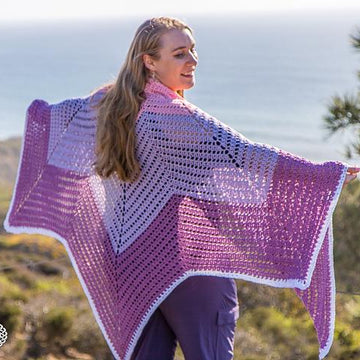 Tulip Chevron Shawl