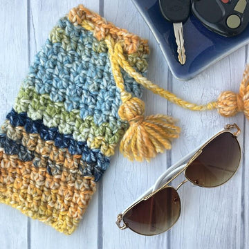 Sea Glass Sunglasses Pouch