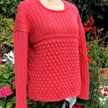 Bubble Stitch & Wide Broken Rib Sweater
