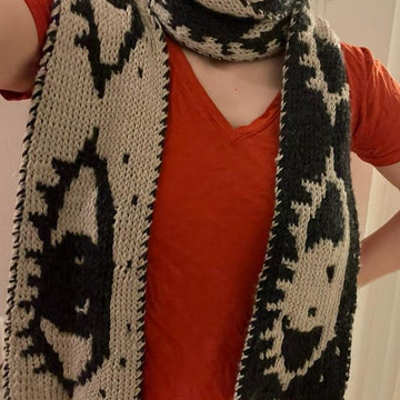 Two-sided Eye Scarf