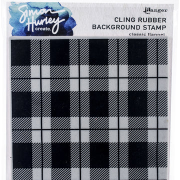 Ranger Simon Hurley create. Cling Stamps 6"X6" - Classic Flannel