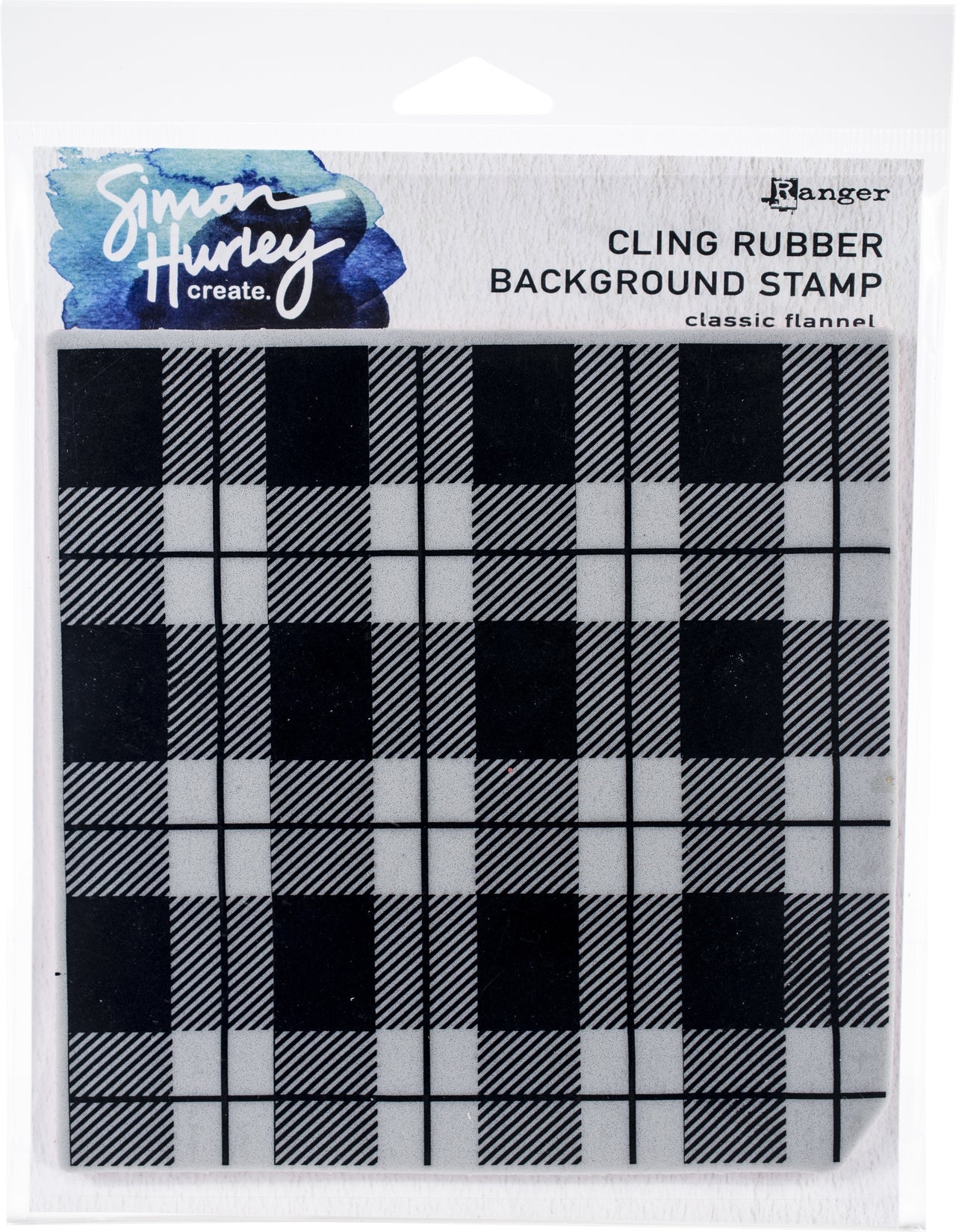 Ranger Simon Hurley create. Cling Stamps 6"X6" - Classic Flannel