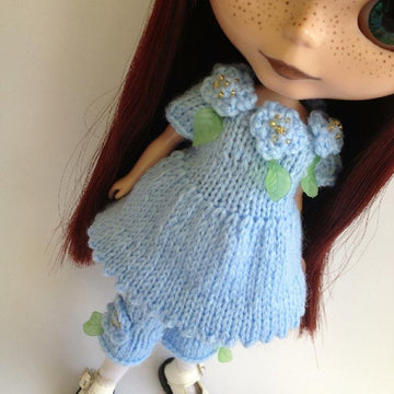 Blooming Lovely Dress and bloomers set for Blythe doll