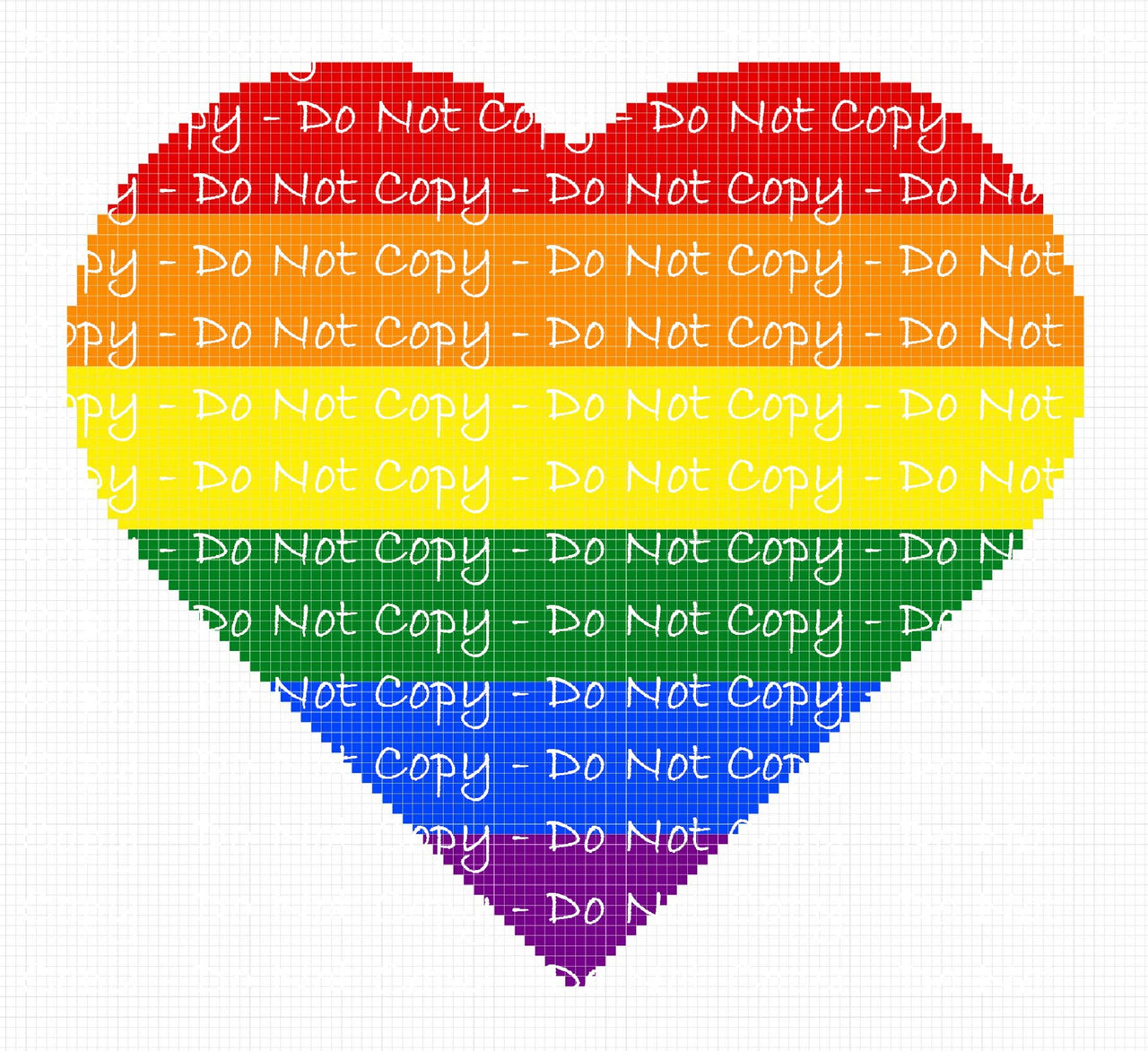Pride Rainbow Heart Blanket