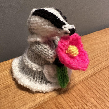 Lady Badger Ferrero Rocher/Lindor Chocolate, Hanging Decoration Knitting Pattern